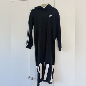 Adidas Black Long Sleeve Hooded Dress